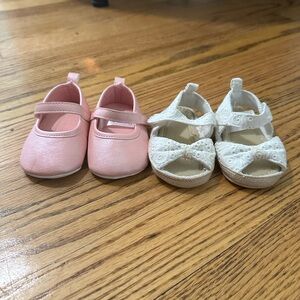 Two pairs of baby shoes NWOT